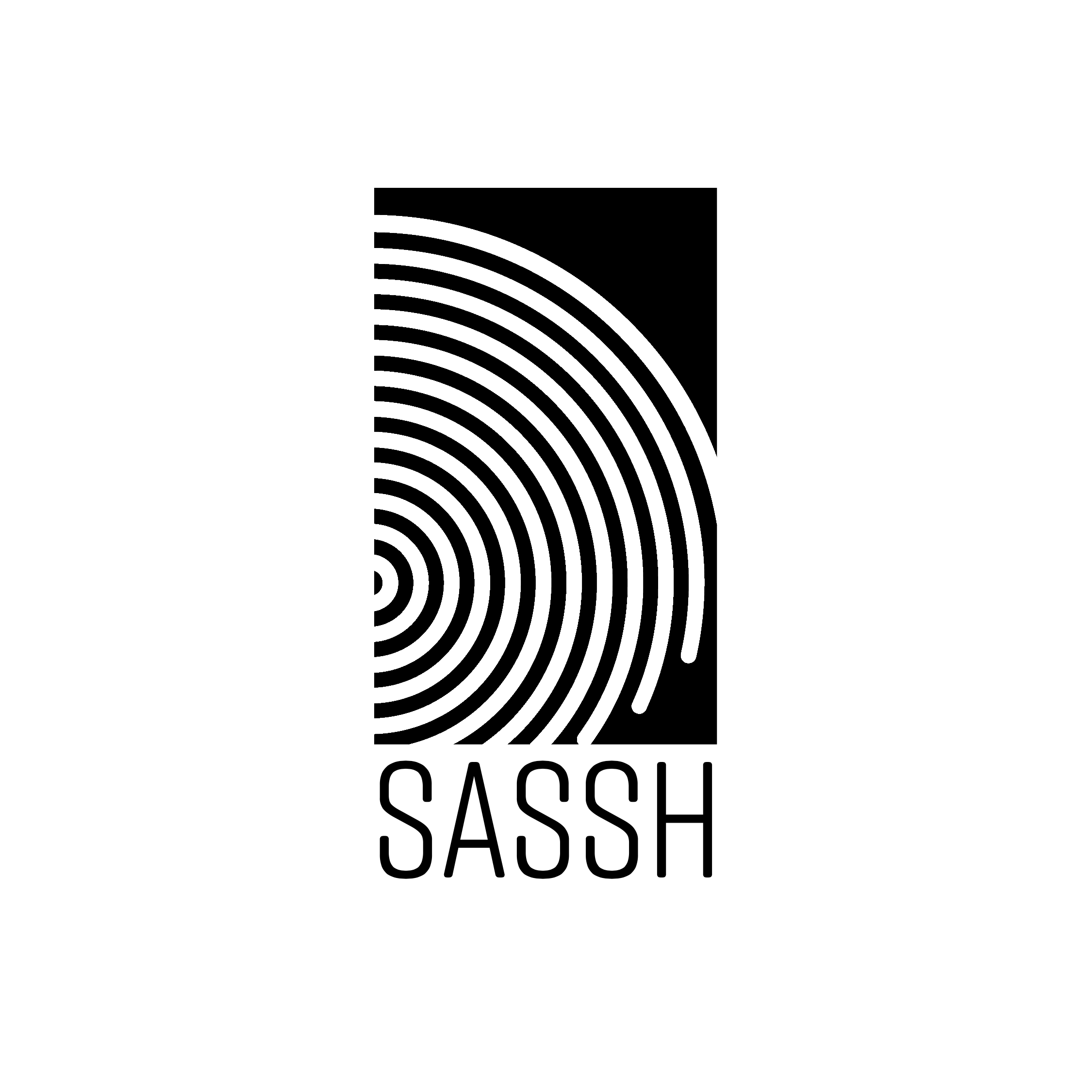 SASSH logo (black)
